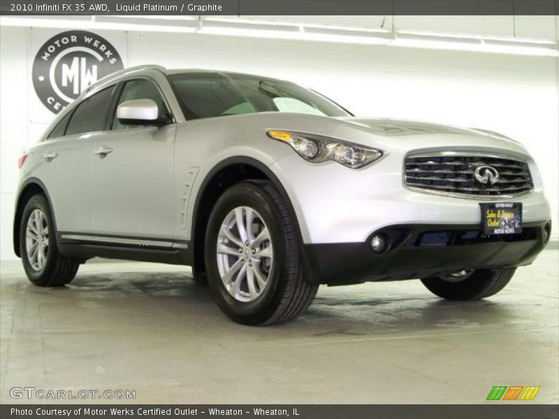 Liquid Platinum / Graphite 2010 Infiniti FX 35 AWD