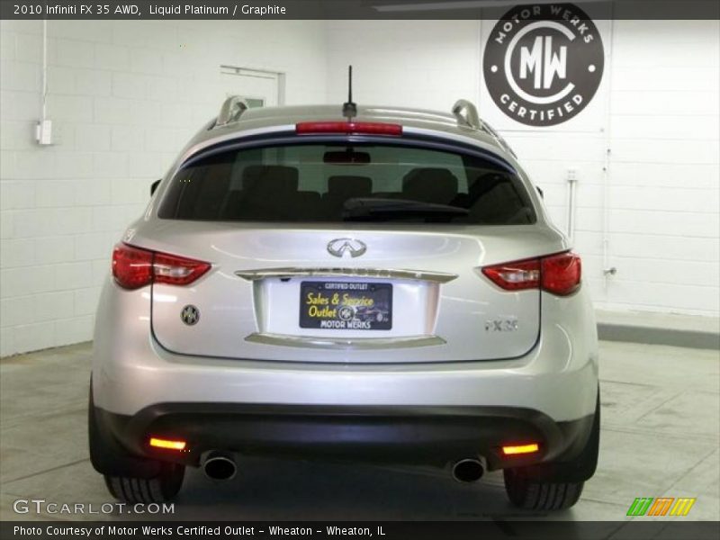 Liquid Platinum / Graphite 2010 Infiniti FX 35 AWD
