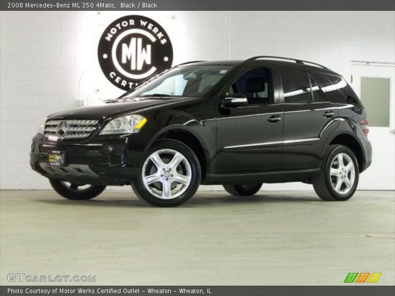 Black / Black 2008 Mercedes-Benz ML 350 4Matic