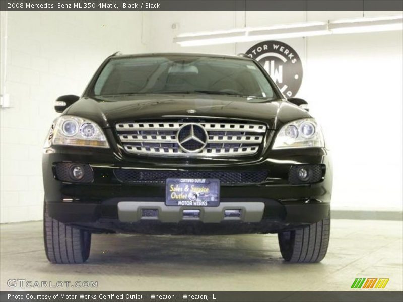 Black / Black 2008 Mercedes-Benz ML 350 4Matic