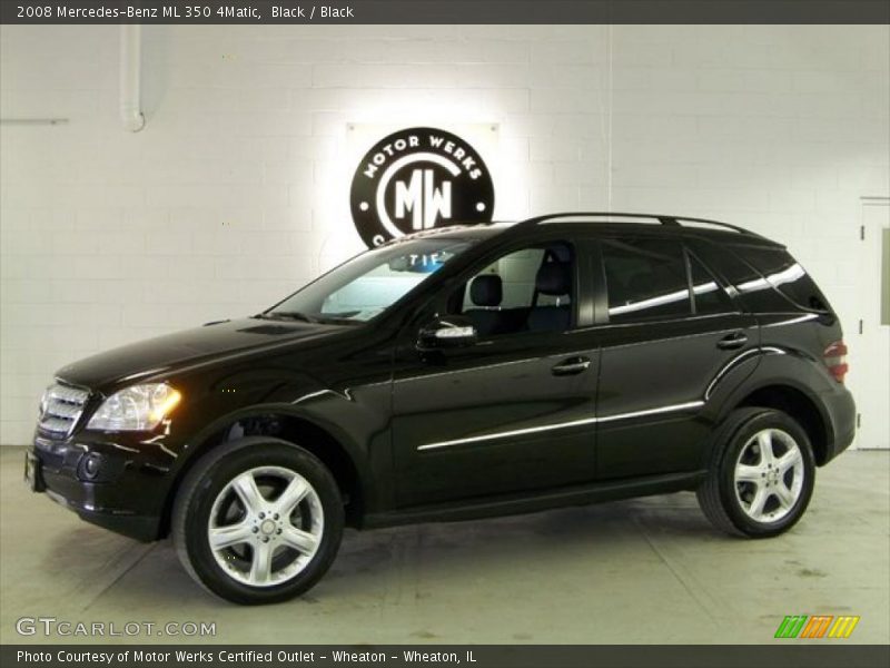 Black / Black 2008 Mercedes-Benz ML 350 4Matic
