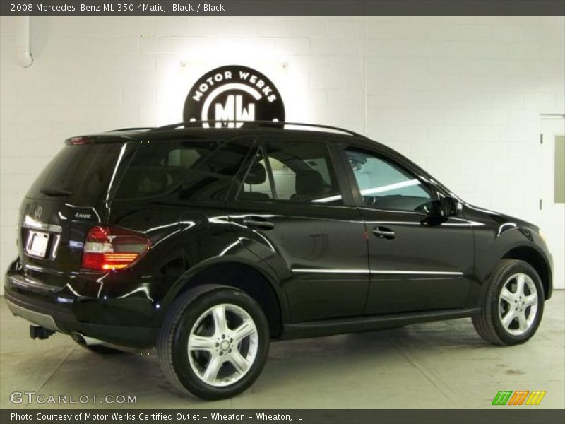 Black / Black 2008 Mercedes-Benz ML 350 4Matic