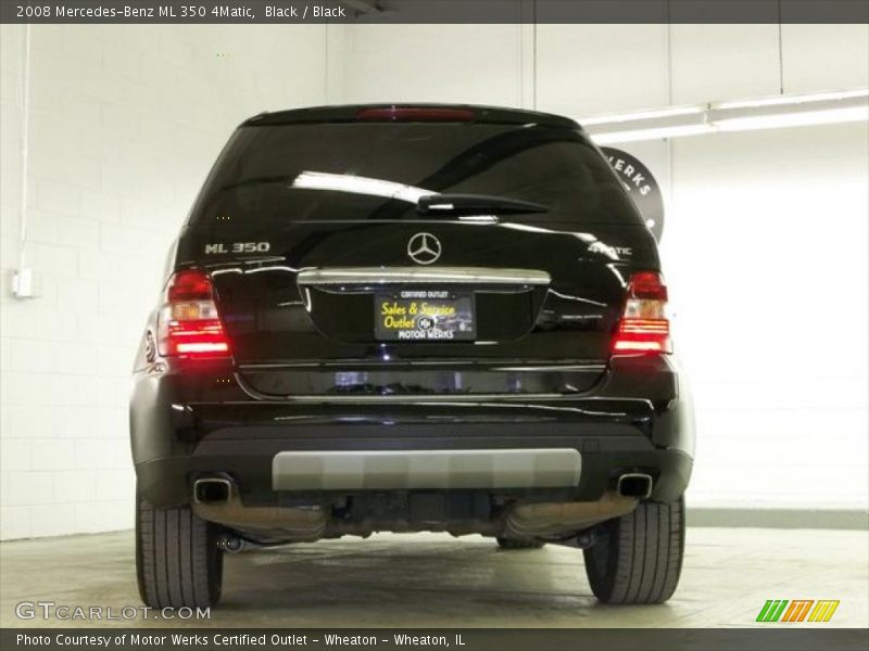 Black / Black 2008 Mercedes-Benz ML 350 4Matic