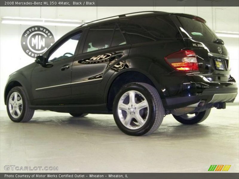 Black / Black 2008 Mercedes-Benz ML 350 4Matic