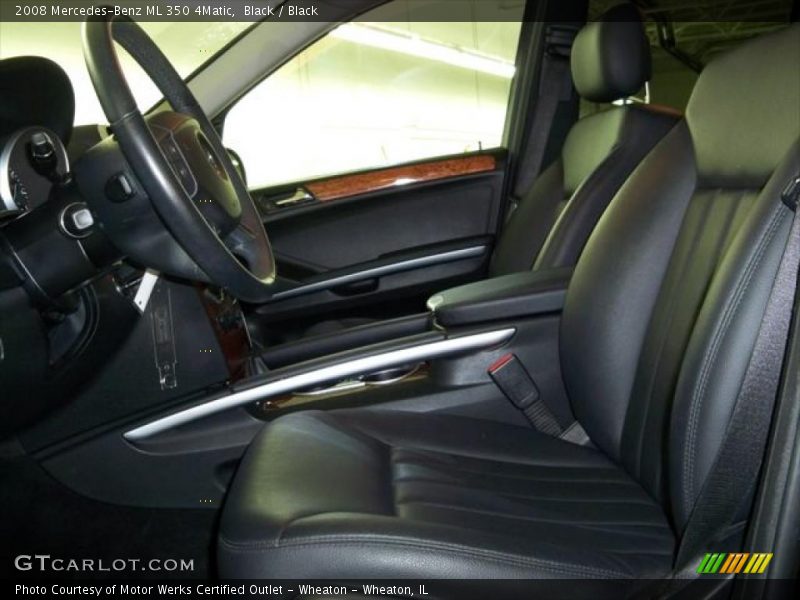 Black / Black 2008 Mercedes-Benz ML 350 4Matic