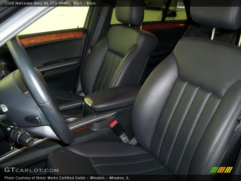 Black / Black 2008 Mercedes-Benz ML 350 4Matic