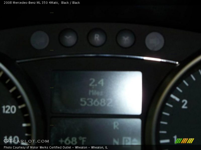 Black / Black 2008 Mercedes-Benz ML 350 4Matic