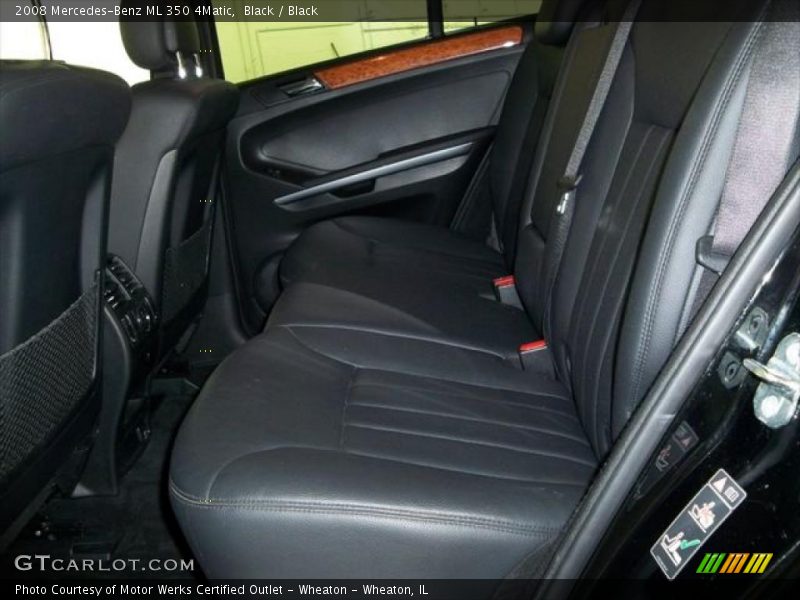 Black / Black 2008 Mercedes-Benz ML 350 4Matic