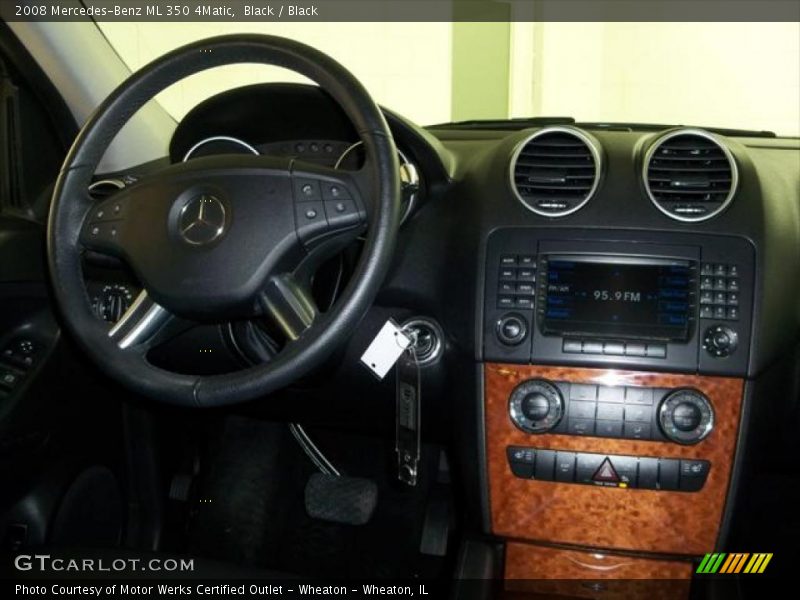 Black / Black 2008 Mercedes-Benz ML 350 4Matic
