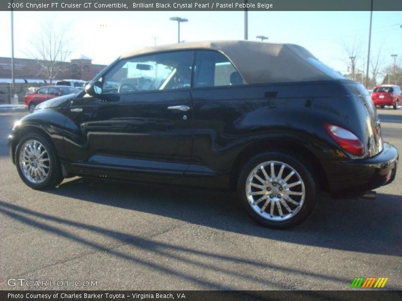 Brilliant Black Crystal Pearl / Pastel Pebble Beige 2006 Chrysler PT Cruiser GT Convertible