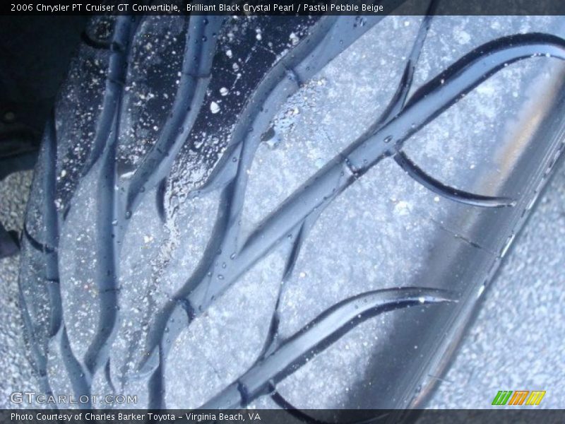 Brilliant Black Crystal Pearl / Pastel Pebble Beige 2006 Chrysler PT Cruiser GT Convertible