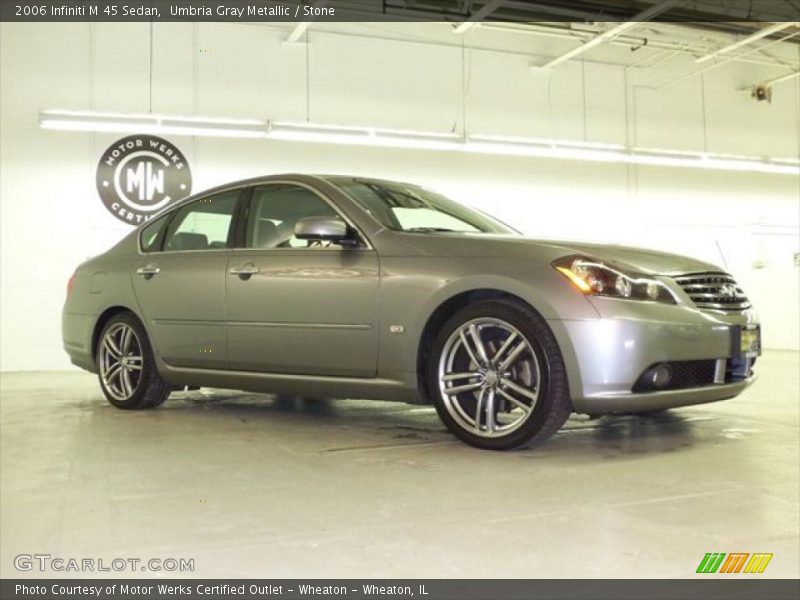 Umbria Gray Metallic / Stone 2006 Infiniti M 45 Sedan