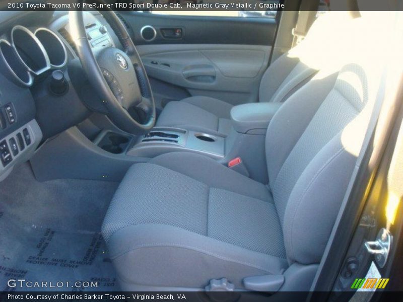  2010 Tacoma V6 PreRunner TRD Sport Double Cab Graphite Interior
