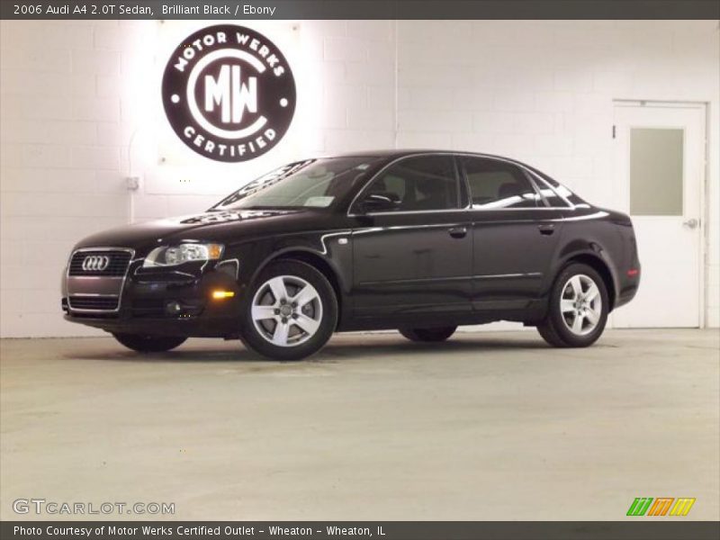 Brilliant Black / Ebony 2006 Audi A4 2.0T Sedan