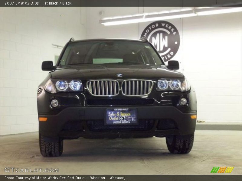 Jet Black / Black 2007 BMW X3 3.0si