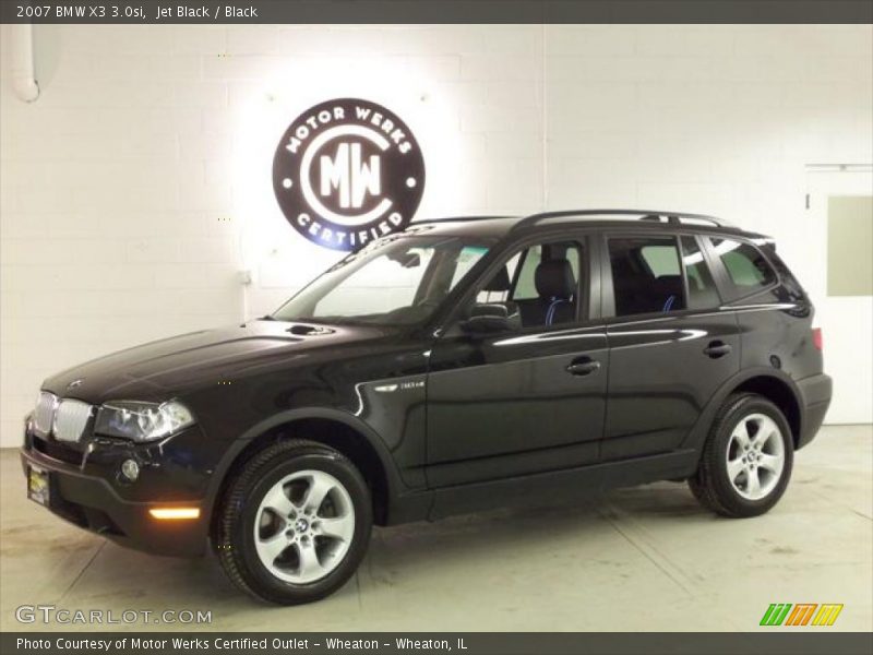 Jet Black / Black 2007 BMW X3 3.0si