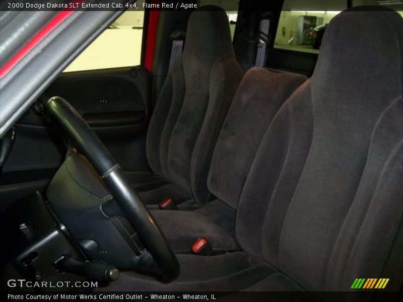 Flame Red / Agate 2000 Dodge Dakota SLT Extended Cab 4x4