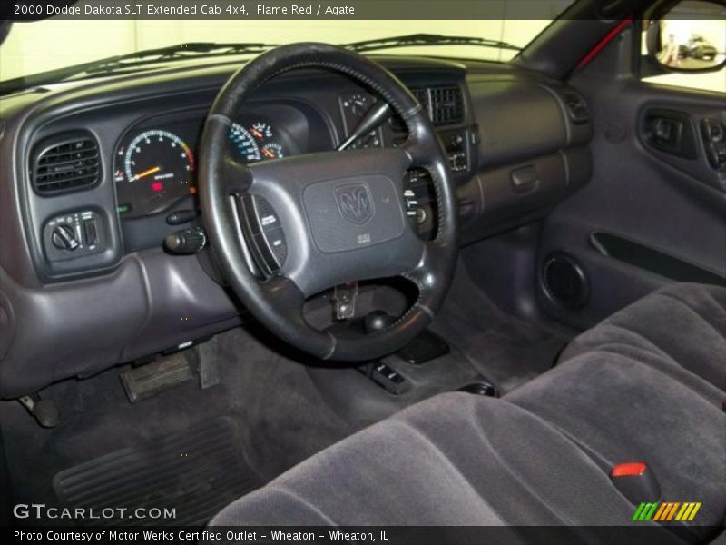Agate Interior - 2000 Dakota SLT Extended Cab 4x4 