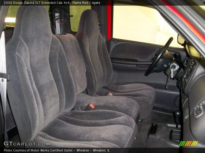 Flame Red / Agate 2000 Dodge Dakota SLT Extended Cab 4x4