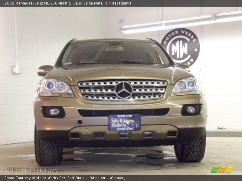 Sand Beige Metallic / Macadamia 2008 Mercedes-Benz ML 350 4Matic