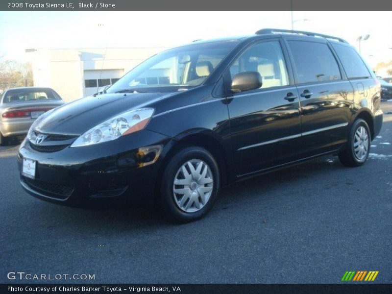 Black / Stone 2008 Toyota Sienna LE