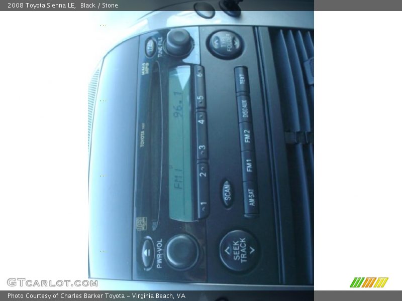 Black / Stone 2008 Toyota Sienna LE