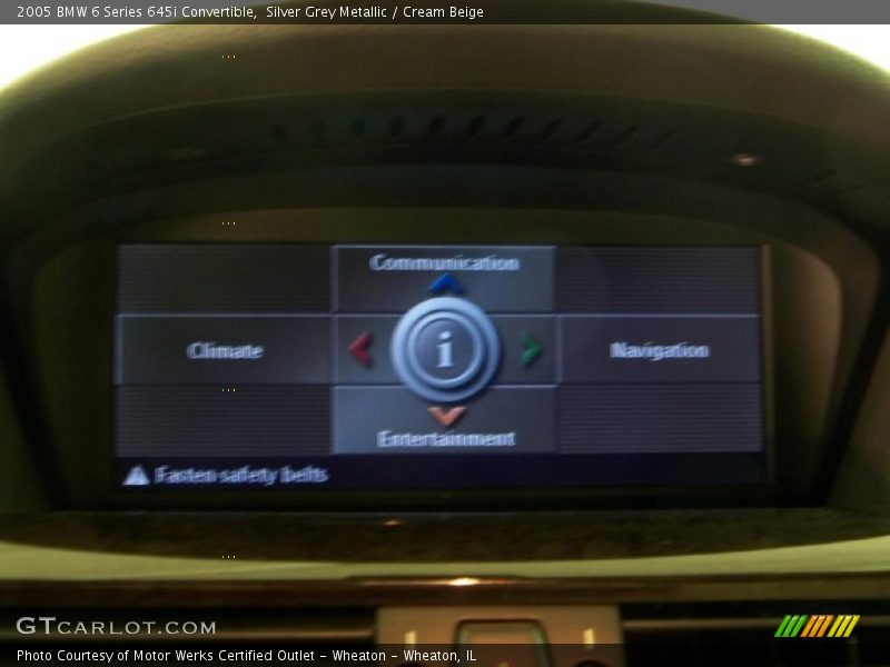 Silver Grey Metallic / Cream Beige 2005 BMW 6 Series 645i Convertible