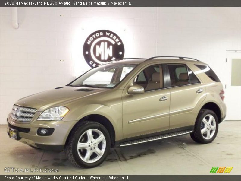 Sand Beige Metallic / Macadamia 2008 Mercedes-Benz ML 350 4Matic