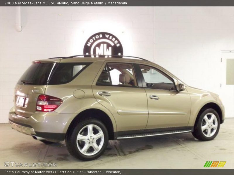 Sand Beige Metallic / Macadamia 2008 Mercedes-Benz ML 350 4Matic