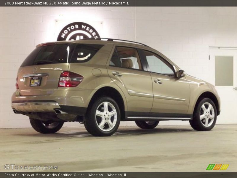 Sand Beige Metallic / Macadamia 2008 Mercedes-Benz ML 350 4Matic