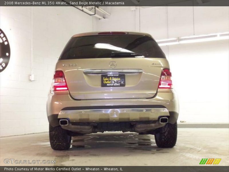 Sand Beige Metallic / Macadamia 2008 Mercedes-Benz ML 350 4Matic