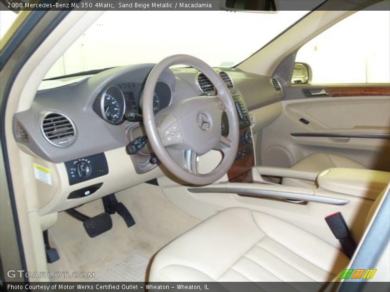 Sand Beige Metallic / Macadamia 2008 Mercedes-Benz ML 350 4Matic