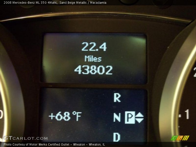 Sand Beige Metallic / Macadamia 2008 Mercedes-Benz ML 350 4Matic