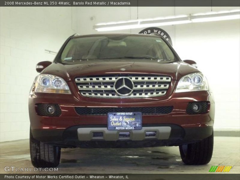 Barolo Red Metallic / Macadamia 2008 Mercedes-Benz ML 350 4Matic