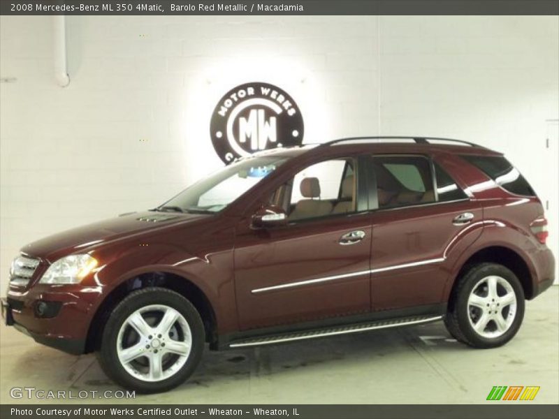 Barolo Red Metallic / Macadamia 2008 Mercedes-Benz ML 350 4Matic