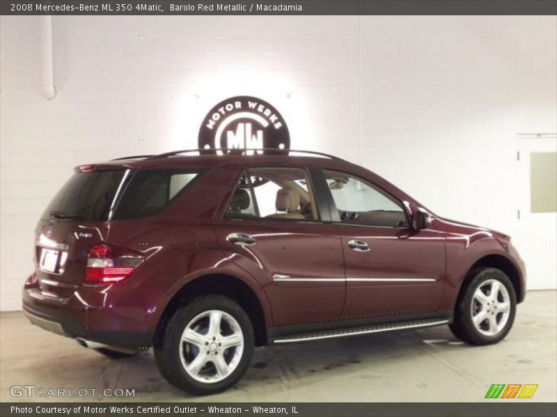 Barolo Red Metallic / Macadamia 2008 Mercedes-Benz ML 350 4Matic