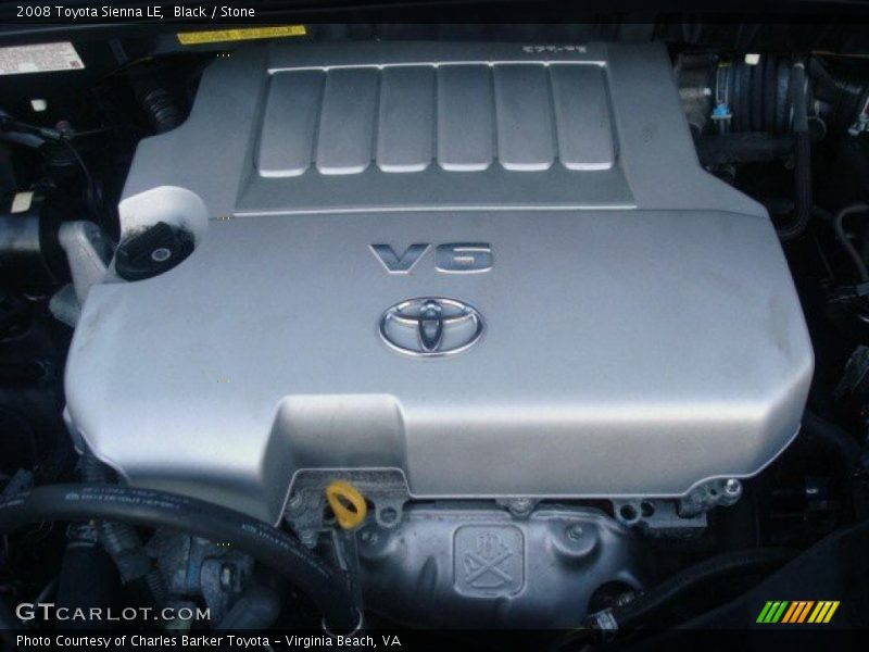 Black / Stone 2008 Toyota Sienna LE
