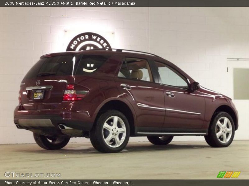Barolo Red Metallic / Macadamia 2008 Mercedes-Benz ML 350 4Matic