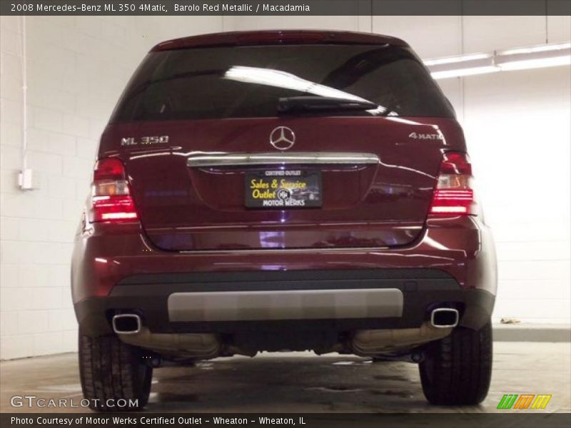 Barolo Red Metallic / Macadamia 2008 Mercedes-Benz ML 350 4Matic