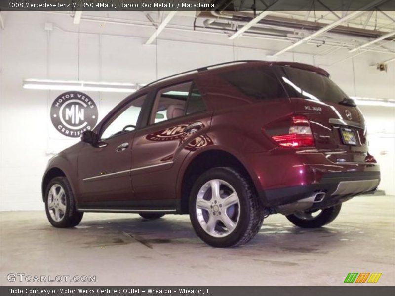 Barolo Red Metallic / Macadamia 2008 Mercedes-Benz ML 350 4Matic