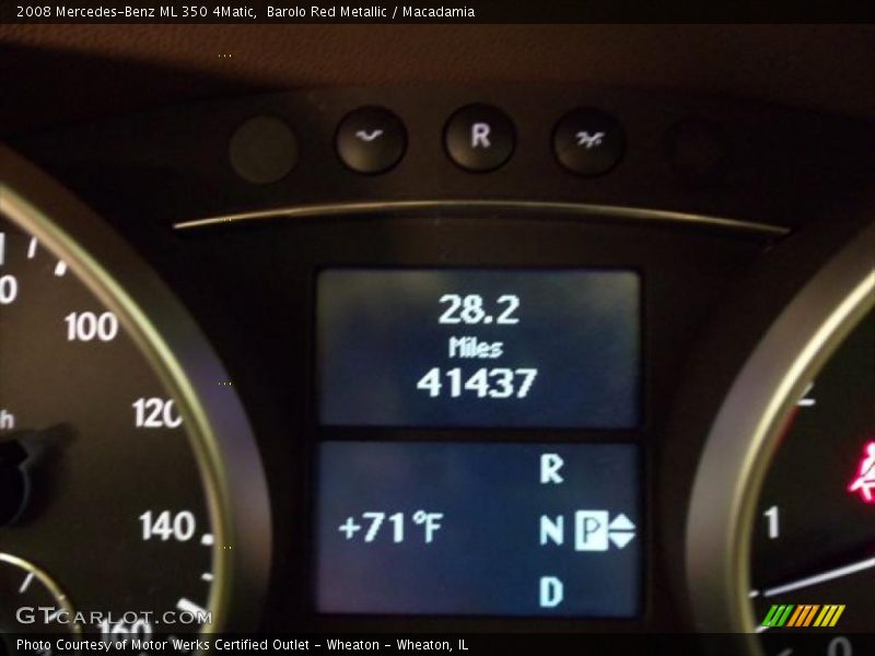 Barolo Red Metallic / Macadamia 2008 Mercedes-Benz ML 350 4Matic