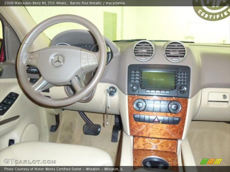 Barolo Red Metallic / Macadamia 2008 Mercedes-Benz ML 350 4Matic
