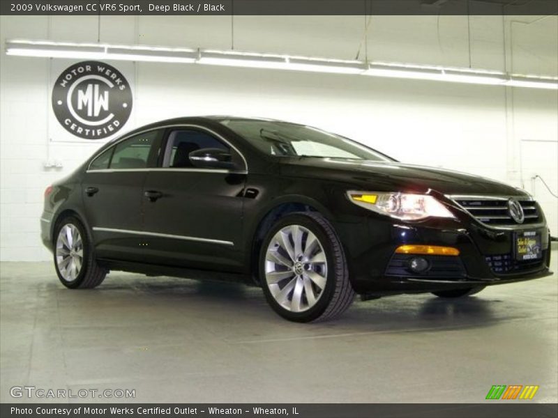 Deep Black / Black 2009 Volkswagen CC VR6 Sport
