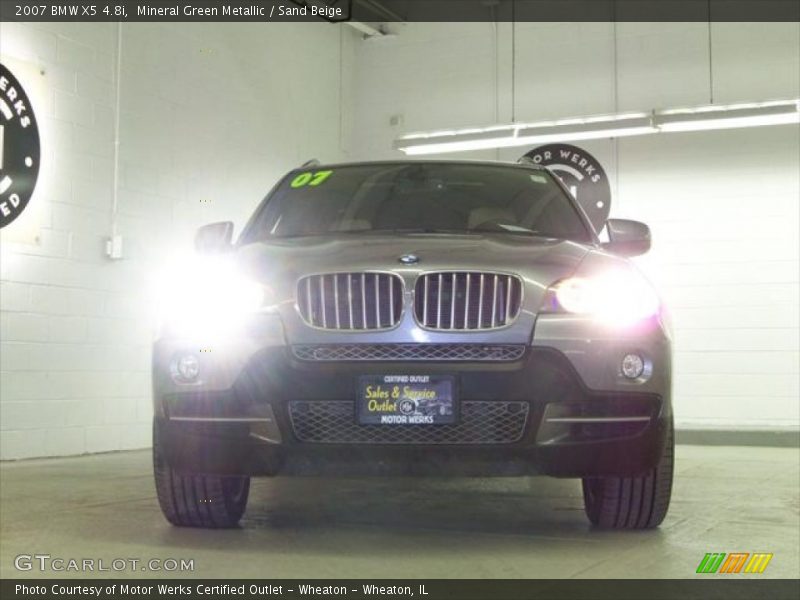 Mineral Green Metallic / Sand Beige 2007 BMW X5 4.8i