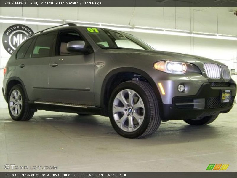 Mineral Green Metallic / Sand Beige 2007 BMW X5 4.8i