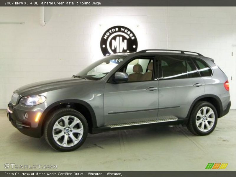 Mineral Green Metallic / Sand Beige 2007 BMW X5 4.8i