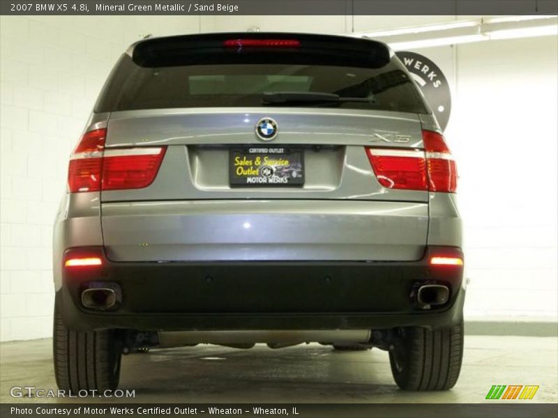 Mineral Green Metallic / Sand Beige 2007 BMW X5 4.8i