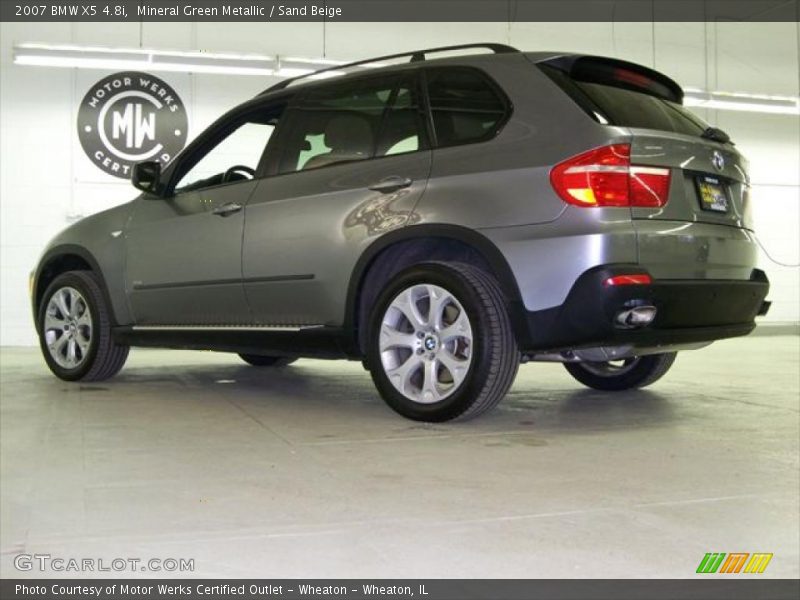 Mineral Green Metallic / Sand Beige 2007 BMW X5 4.8i