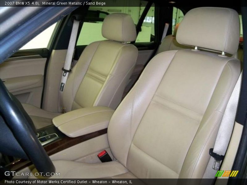Mineral Green Metallic / Sand Beige 2007 BMW X5 4.8i