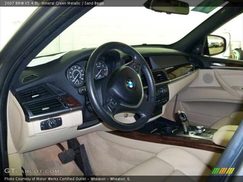 Mineral Green Metallic / Sand Beige 2007 BMW X5 4.8i